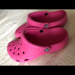Pink Crocs